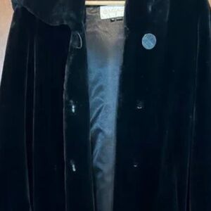 Black floor length Nuage fur coat